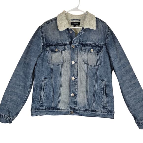 PacSun Other - Pacsun Sherpa Lined Denim Jean Jacket Mens Medium